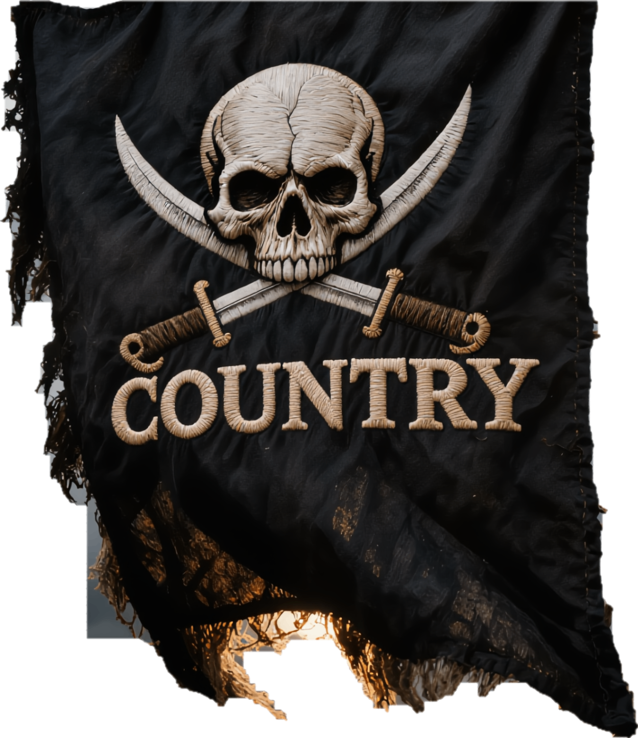 Bandera del estilo Country