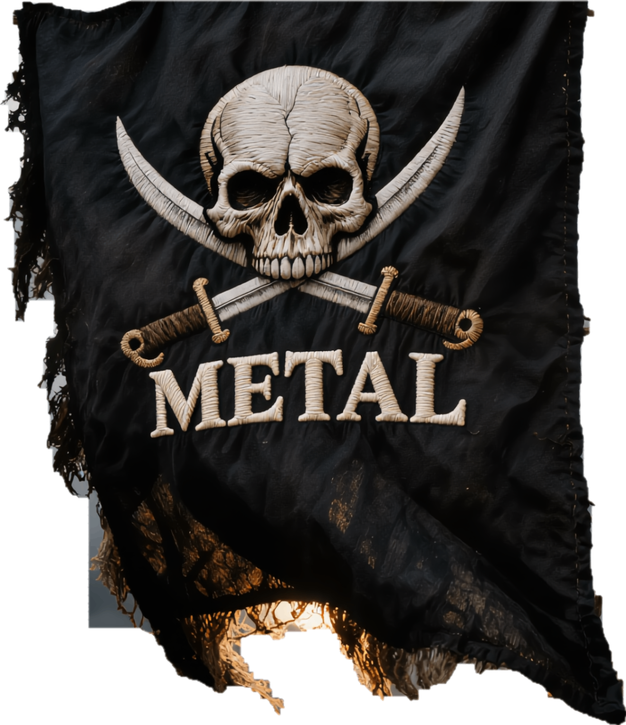 Bandera del estilo Metal