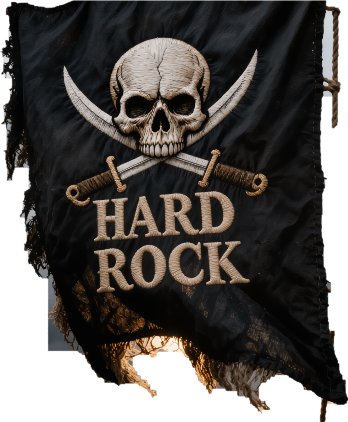 Bandera del estilo Hard Rock
